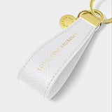 Katie Loxton Sentiment Loop Keyring - Love You Mummy (Powder Blue)