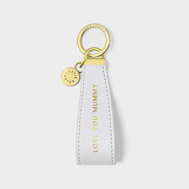 Katie Loxton Sentiment Loop Keyring - Love You Mummy (Powder Blue)