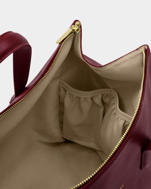 Katie Loxton Milan Cabin Bag - Cherry