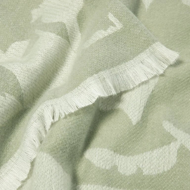 Katie Loxton Floral Blanket Scarf - Sage & Off White