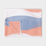 Katie Loxton Printed Scarf - Flowing Vine (Blue/Peony Blush/White)