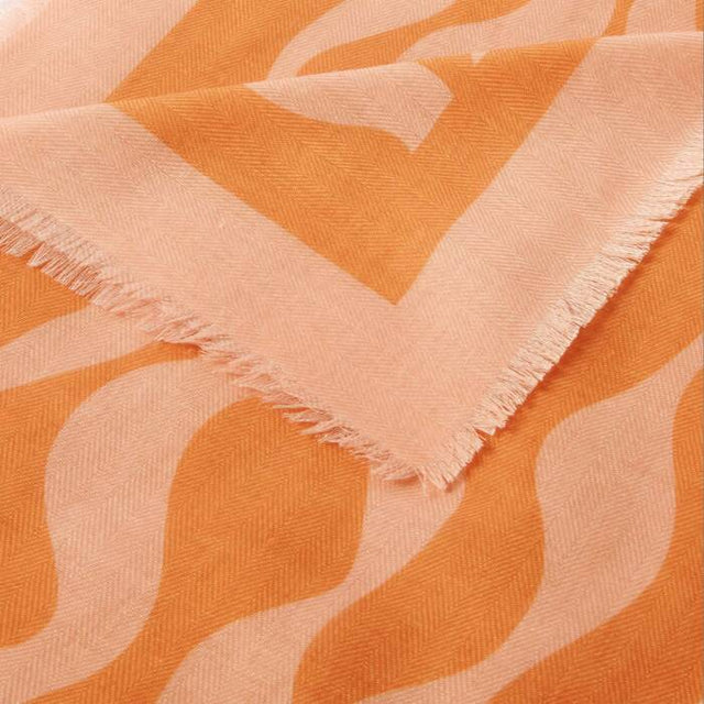 Katie Loxton Printed Scarf - Ripple Wave (Orange/Pink)