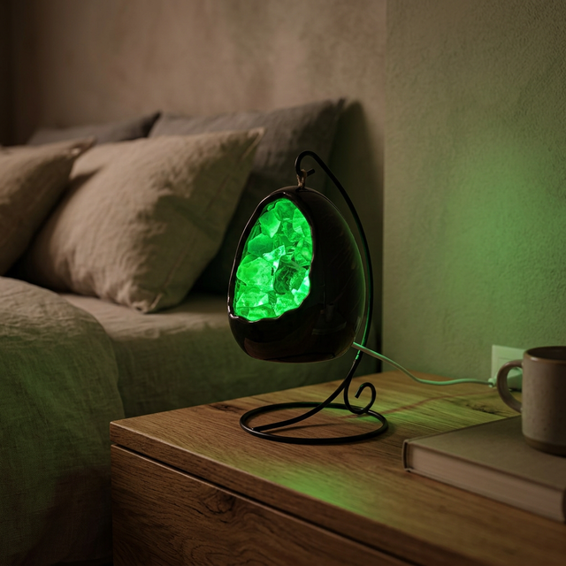Dinosaur egg lamp green fluorite USB bedside table lamp with ambient lighting 