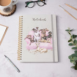 Wrendale Designs A4 Dogs Notebook Movie Night (Grey)