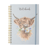 Wrendale Designs A4 Cow Notebook Daisy Coo (Blue)