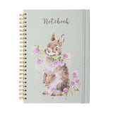 Wrendale Designs A4 Rabbit Notebook Head Clover Heels (Green)
