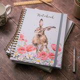 Wrendale Designs A4 Hare Notebook - Field of Flowers