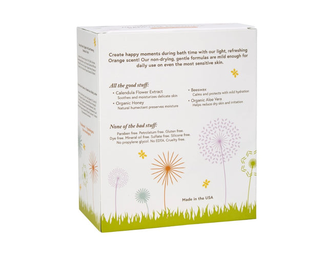 The Naked Bee Lil' Ones Bath Time Gift Set Baby Bath Set