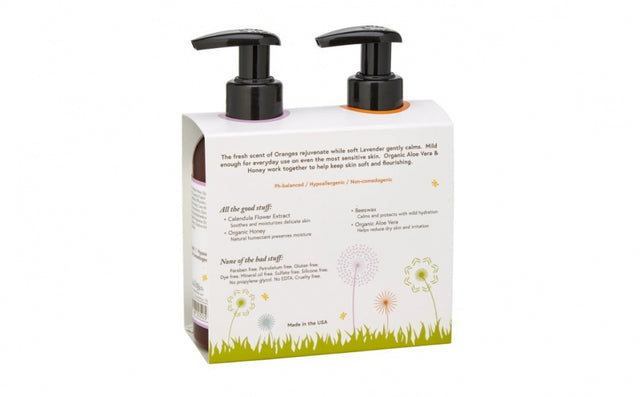 The Naked Bee Lil' Ones Morning & Night Lotion Gift Set