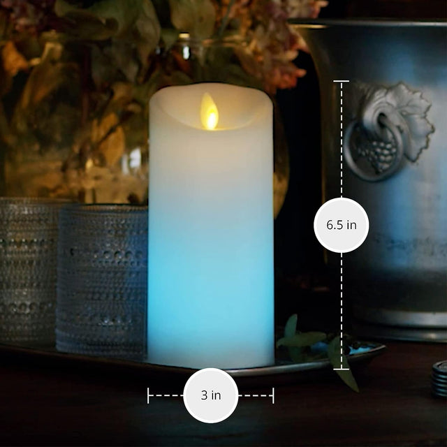 Luminara Indoor 3.0" x 6.0" Color Changing Pillar