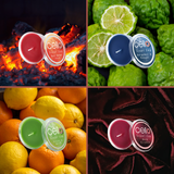 Luxury home fragrance candle collection with four elegant scents