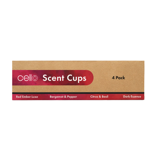 Luxury scented candle gift set with four signature fragrances