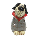 Moonpaw glow tealight holder gothic home decor mystical dog