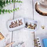 Wrendale Designs Rabbit Mini Tin - Daisy Chain