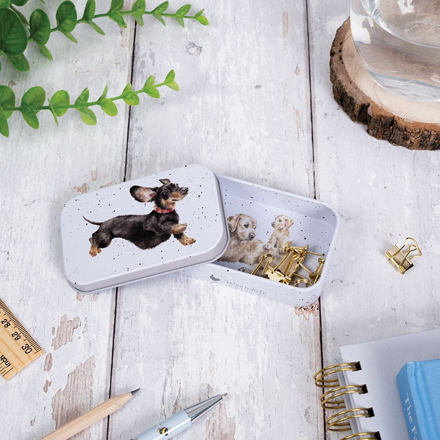 Wrendale Designs Dog Mini Tin - That Friday Feeling