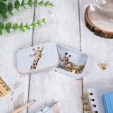 Wrendale Designs Giraffe Mini Tin - Flowers