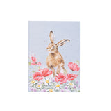 Wrendale Designs A6 Hare Notebook Field of Flowers