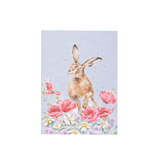 Wrendale Designs A6 Hare Notebook Field of Flowers