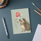 Wrendale Designs A6 Hedgehog Notebook - Busy as a Bee