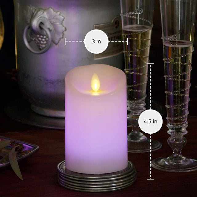 Luminara Indoor 3.0" x 4.0"  Color Changing Pillar