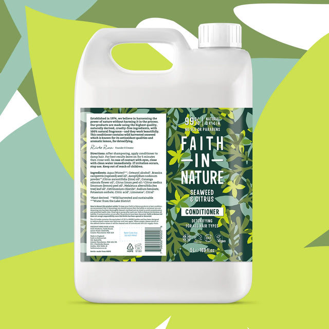 Natural citrus hair conditioner refill for smooth refreshed hair