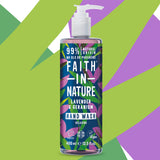 Natural lavender liquid hand soap with essential oils
