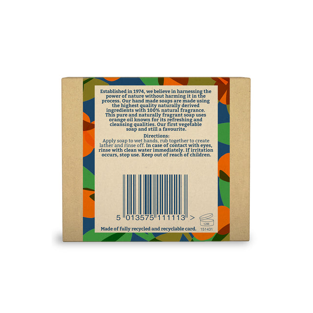 Natural orange hand soap bar for everyday cleansing