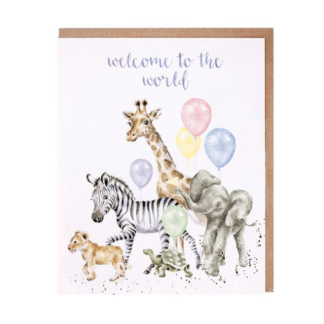 Wrendale Designs Welcome to the world Card