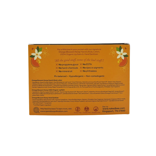 Orange blossom honey travel gift set compact and gift ready