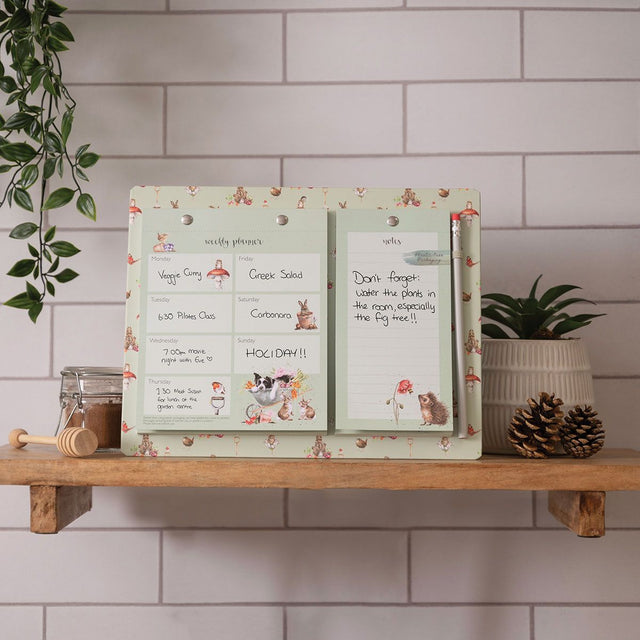 Wrendale Designs Garden Friends Weekly & Shopping Planner