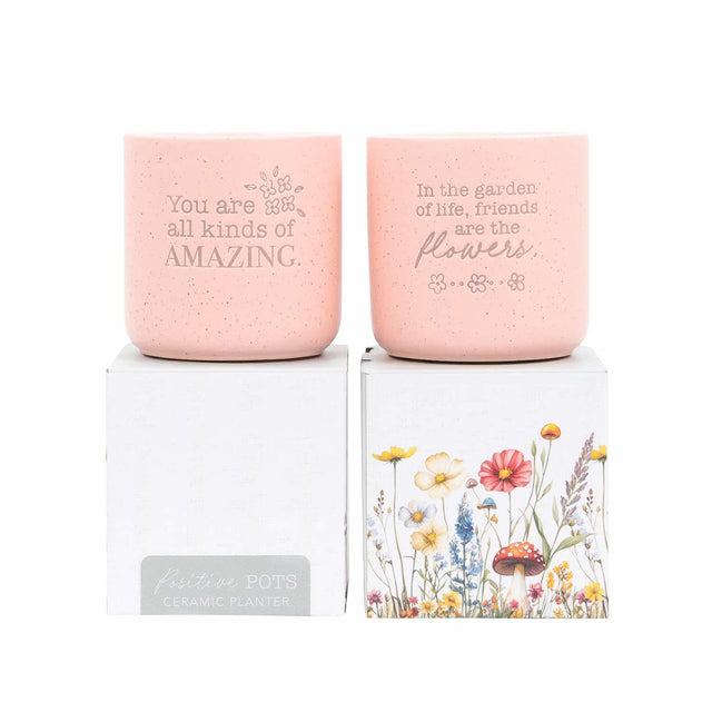 Splosh amazing positive pot pastel ceramic planter