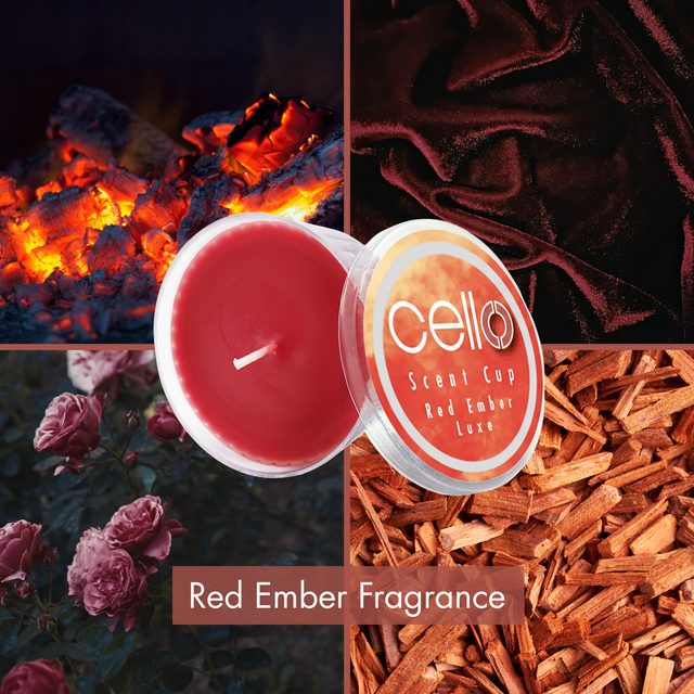 Premium Red Ember candle with deep luxurious fragrance blend