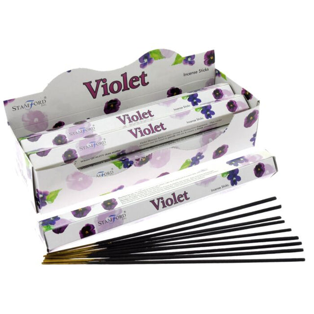 Stamford Premium Hex Incense Sticks - Violet