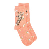 Wrendale Designs Giraffe Sock - Flowers
