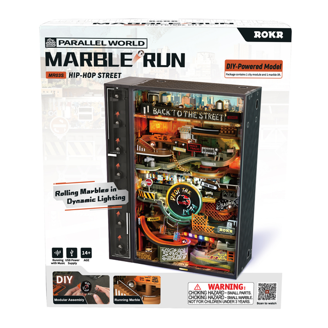 ROKR Hip Hop Street marble run inspired by urban street culture
