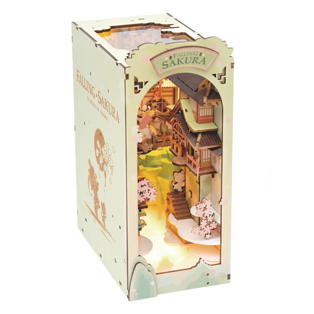 Robotime Rolife Falling Sakura Book Nook Kit TGB05