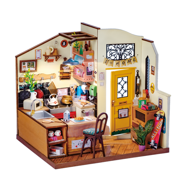 Robotime Rolife Cozy Kitchen DG159 DIY miniature house kit