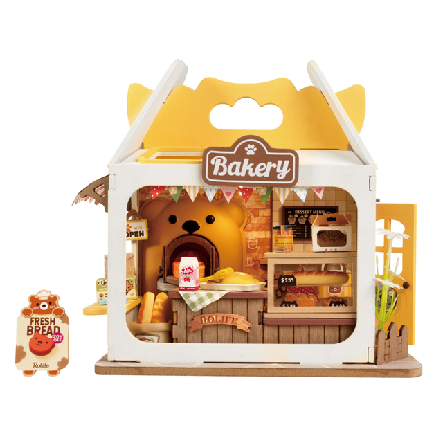 Rolife Teddy’s Breadbox DIY miniature house kit DS033 bakery