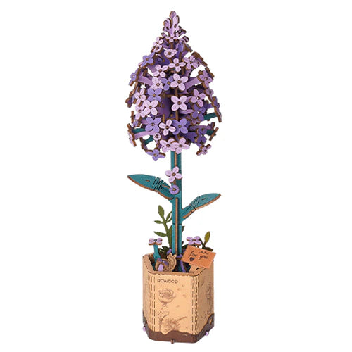 Rowood lilac wooden flower DIY kit TW021
