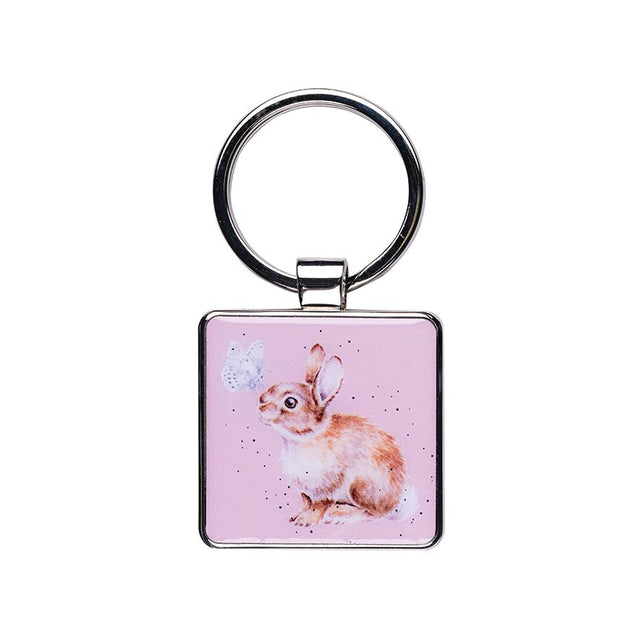 Wrendale Designs Rabbit Keyring - I Spy a Butterfly