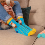 Wrendale Designs Born to be Wild Size 9-12 Children's Socks Fox