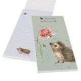 Wrendale Designs Hedgehog Shopping Pad - Busy as a Bee