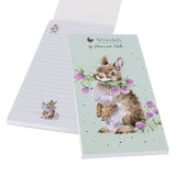 Wrendale Designs Rabbit Shopping Pad Head Clover Heels
