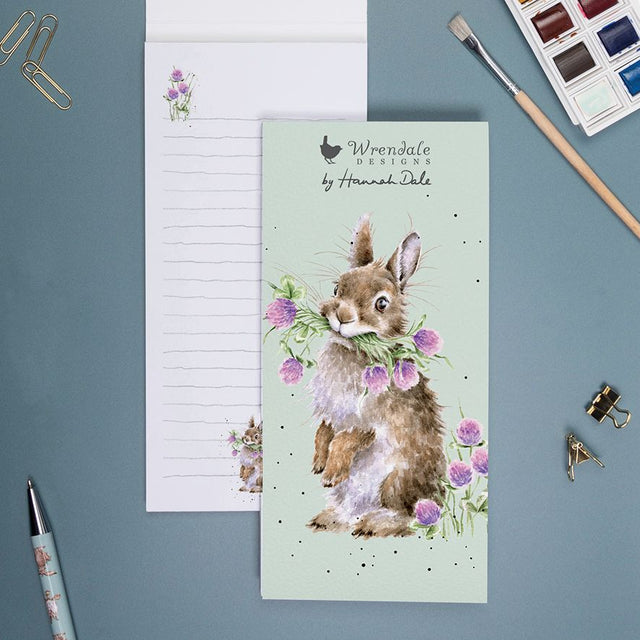Wrendale Designs Rabbit Shopping Pad Head Clover Heels