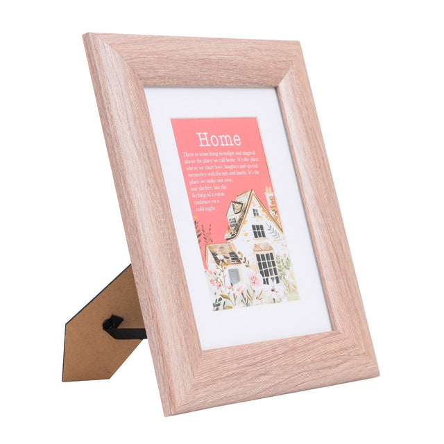 Side angle view of Splosh 4x6 wooden frame with freestanding support stand
