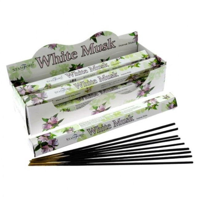 White Musk Stamford Premium Hex Incense Sticks