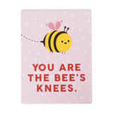 Valentine’s Day ceramic magnet with you are the bees knees message