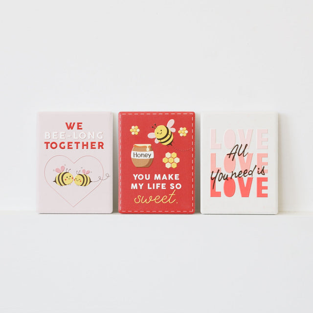Assorted Valentine’s Day gifts ceramic magnets with romantic messages