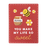 Valentine’s Day ceramic magnet with “You make my life so sweet” bee design