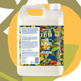 Vegan hand wash refill for everyday cleansing with uplifting citrus fragrance